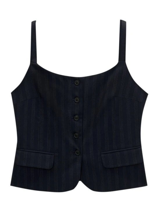 Zdjęcie produktu Kamizelka PULL&BEAR granatowy