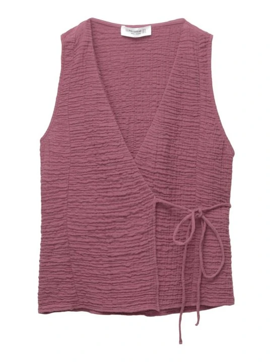 Zdjęcie produktu Kamizelka PULL&BEAR bordowy