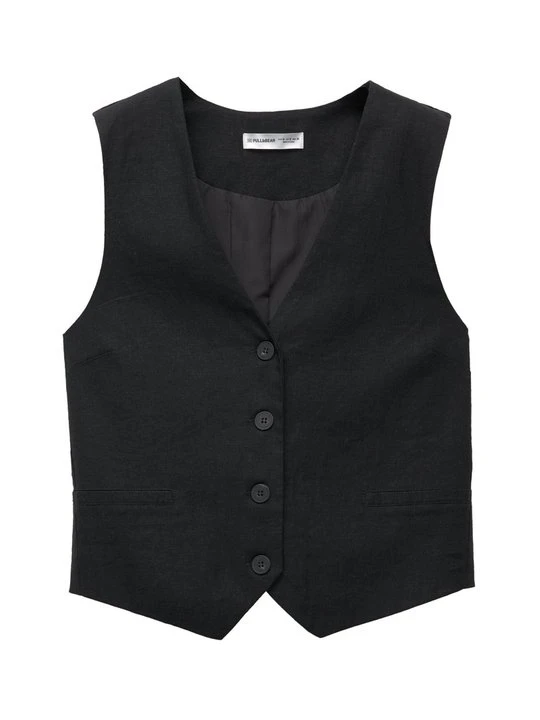 Zdjęcie produktu Kamizelka PULL&BEAR czarny