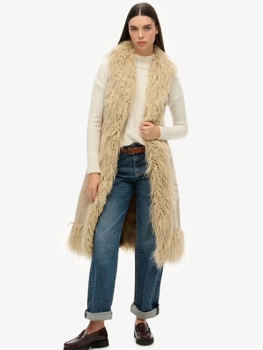 Zdjęcie produktu Kamizelka Superdry brązowy melanż