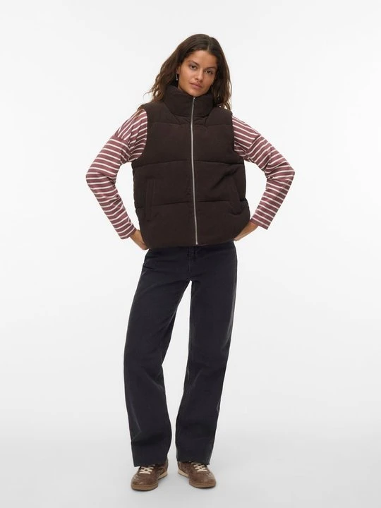 Zdjęcie produktu Kamizelka Vero Moda ciemnobrązowy