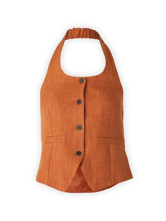 Zdjęcie produktu Kamizelka Vero Moda ciemnopomarańczowy
