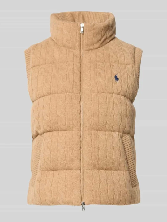 Zdjęcie produktu Kamizelka w kroju regular fit z mieszanki wełny i kaszmiru Polo Ralph Lauren Camel