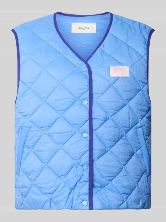Zdjęcie produktu Kamizelka w pikowanym stylu, krój regular fit, model 'YUPIBAM' American Vintage Jasnoniebieski