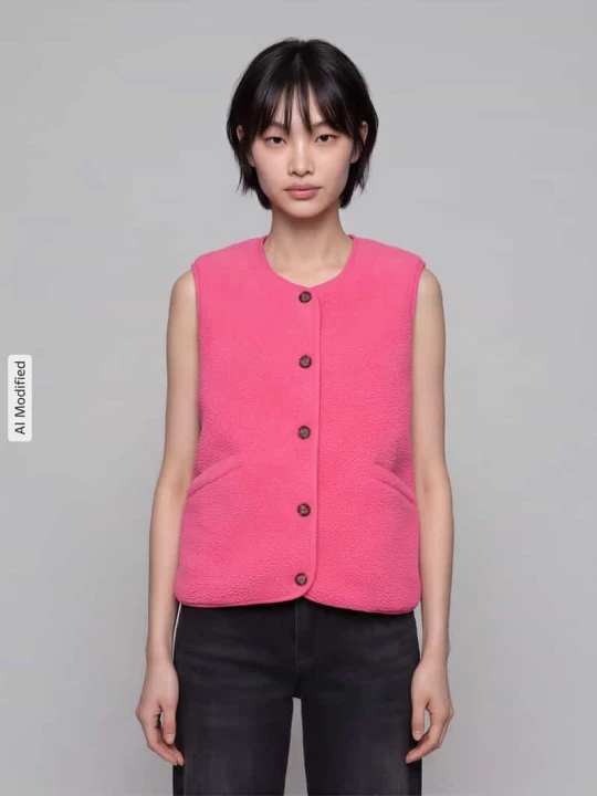 Zdjęcie produktu Kamizelka w stylu teddy w kroju regular fit model 'BABY' Only Mocnoróżowy