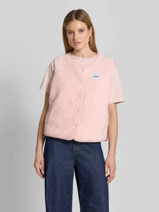 Zdjęcie produktu Kamizelka w teddy-looku w kroju regular fit model 'AMALIA' VILLA SOPHIE Jasnoróżowy
