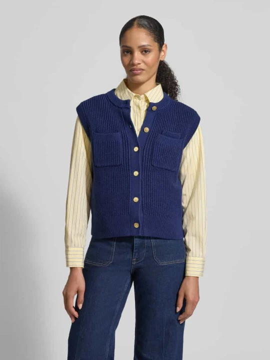 Zdjęcie produktu Kardigan o kroju regular fit z czystej bawełny Tommy Hilfiger Granatowy