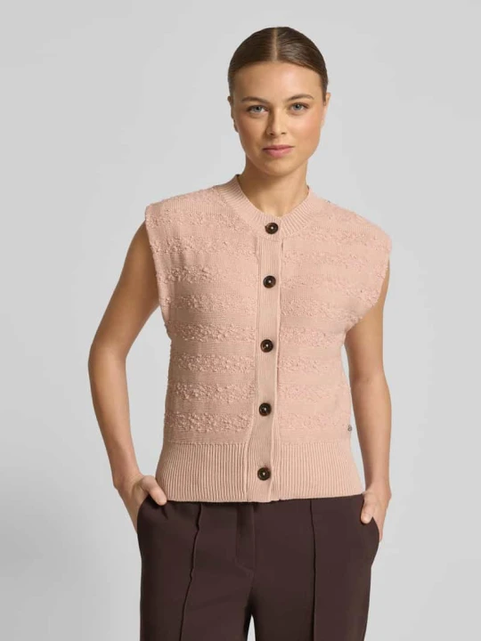 Zdjęcie produktu Kamizelka dzianinowa z okrągłym dekoltem Scotch & Soda Jasnoróżowy