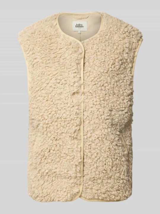 Zdjęcie produktu Kamizelka z futerka model 'Vada' Lollys Laundry Piaskowy
