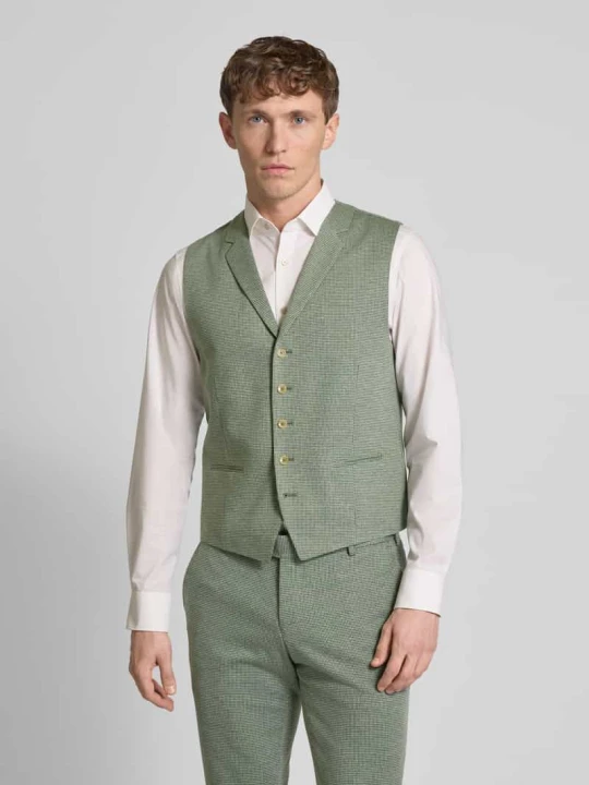 Zdjęcie produktu Kamizelka z kołnierzem z klapami Atelier Torino Zielony