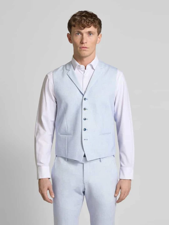 Zdjęcie produktu Kamizelka z listwą guzikową Atelier Torino Jasnoniebieski
