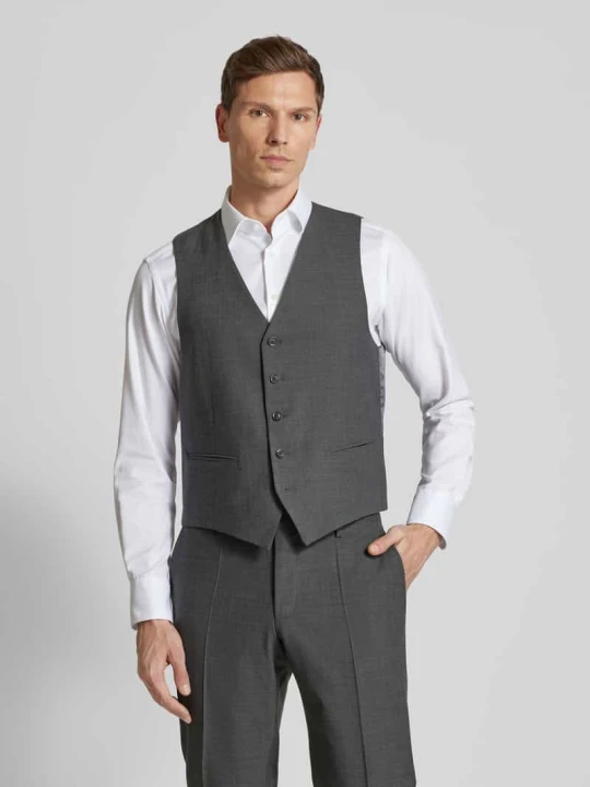 Zdjęcie produktu Kamizelka z zapięciem na guziki model 'Hugo' Pierre Cardin Antracytowy