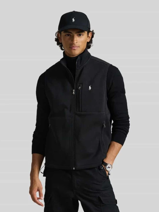 Zdjęcie produktu Kamizelka z mieszanki bawełny, krój regular fit Polo Ralph Lauren Czarny