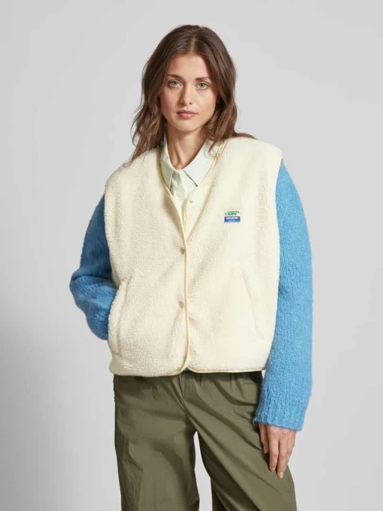 Zdjęcie produktu Kamizelka z naszywką z logo model ‘Jasper’ American Vintage Écru