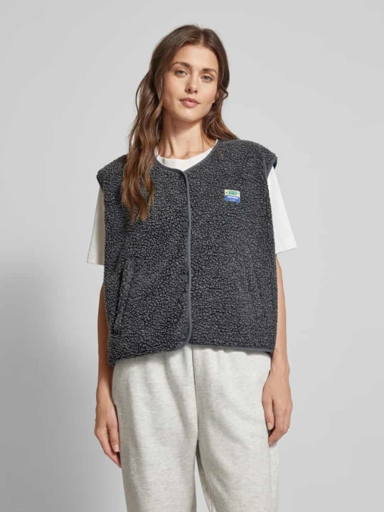 Zdjęcie produktu Kamizelka z naszywką z logo model ‘Jasper’ American Vintage Antracytowy melanż