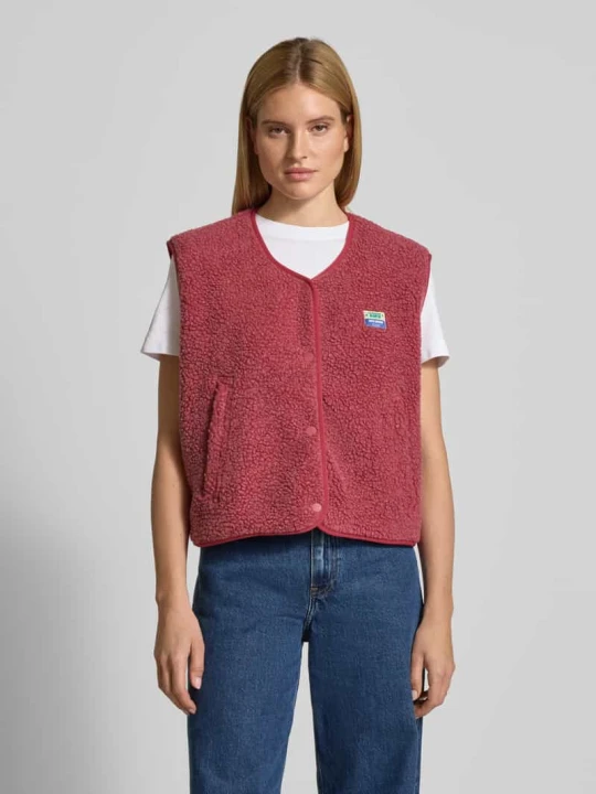 Zdjęcie produktu Kamizelka z okrągłym dekoltem model „HOKTOWN” American Vintage Bordowy melanż