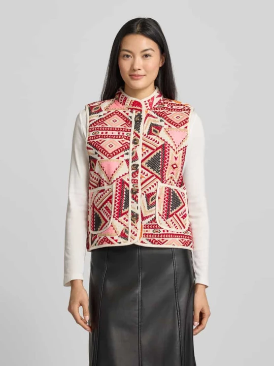 Zdjęcie produktu Kamizelka ze Stójką Model 'Cairo' Lollys Laundry Czerwony