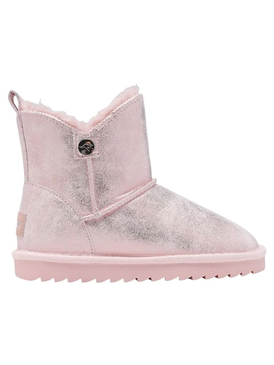 Zdjęcie produktu Kangaroos Botki zimowe "K-UK Silvery" w kolorze jasnoróżowym rozmiar: 29