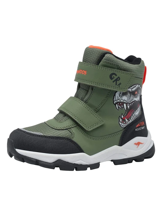 Zdjęcie produktu Kangaroos Botki zimowe "Laser" w kolorze zielonym rozmiar: 29