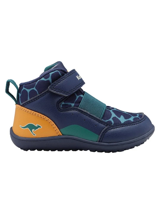 Zdjęcie produktu Kangaroos Buty "K-BFI Peppy EV" w kolorze granatowo-morsko-żółtym do chodzenia na boso rozmiar: 30