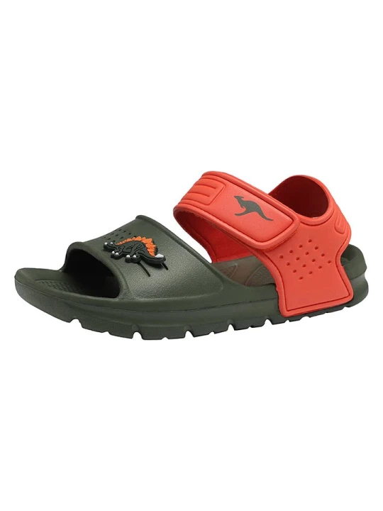 Zdjęcie produktu Kangaroos Buty kąpielowe "KangaSwim II" w kolorze oliwkowo-pomarańczowym rozmiar: 25