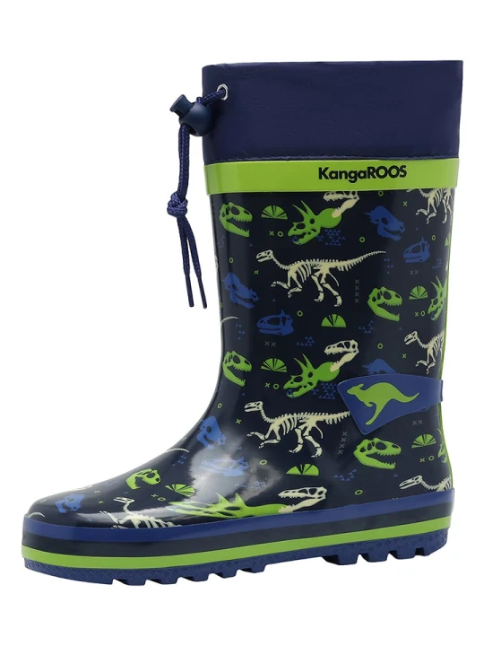 Zdjęcie produktu Kangaroos Kalosze "K-Rain" w kolorze granatowo-zielonym rozmiar: 24