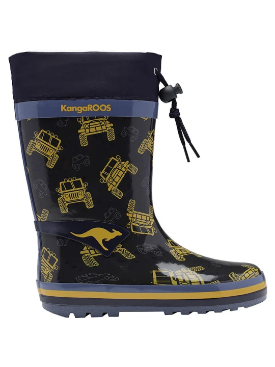 Zdjęcie produktu Kangaroos Kalosze "K-Rain" w kolorze granatowo-żółtym rozmiar: 24
