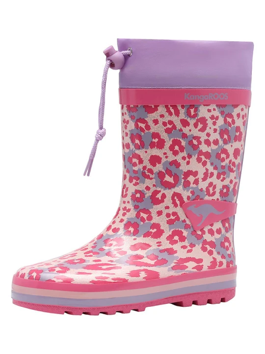 Zdjęcie produktu Kangaroos Kalosze "K-Rain" w kolorze jasnoróżowo-fioletowym rozmiar: 32