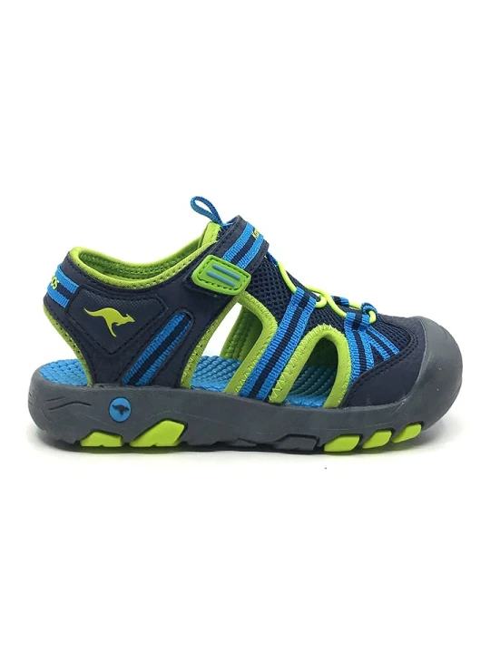 Zdjęcie produktu Kangaroos Półsandały "K-Trek Trail" w kolorze granatowo-zielonym rozmiar: 38
