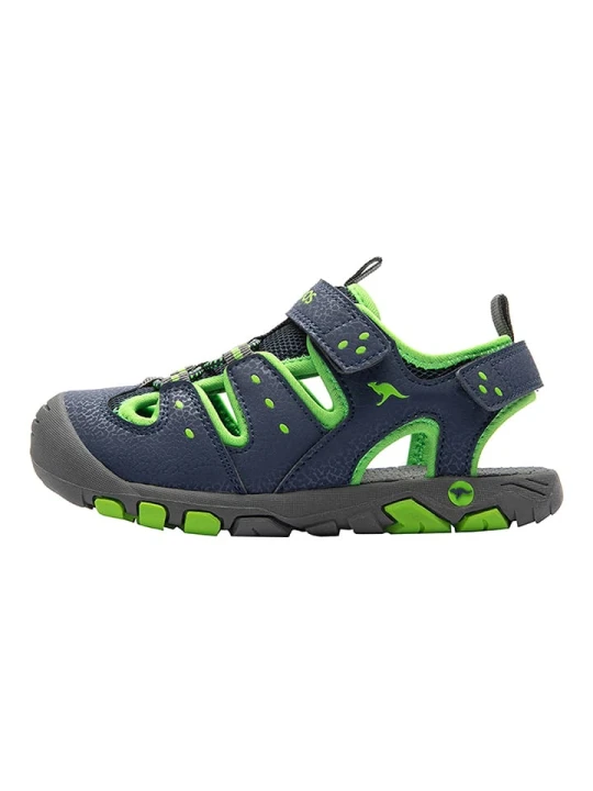 Zdjęcie produktu Kangaroos Półsandały "K-Trek" w kolorze granatowo-zielonym rozmiar: 38