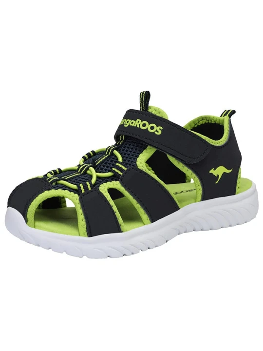 Zdjęcie produktu Kangaroos Półsandały "Sommer Kangasan ll" w kolorze zielonym rozmiar: 35