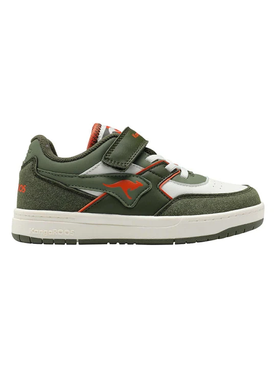 Zdjęcie produktu Kangaroos Sneakersy "K-CP Bounder EV" w kolorze oliwkowo-pomarańczowo-białym rozmiar: 33