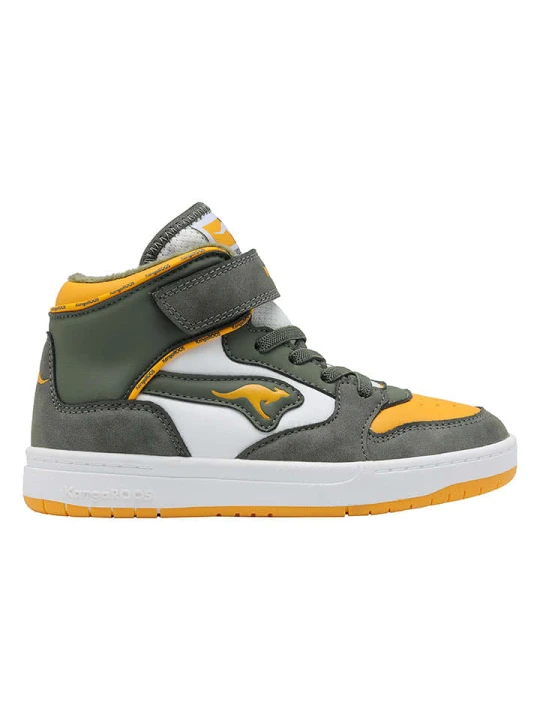 Zdjęcie produktu Kangaroos Sneakersy "Rim Mid EV" w kolorze oliwkowo-musztardowo-białym rozmiar: 29