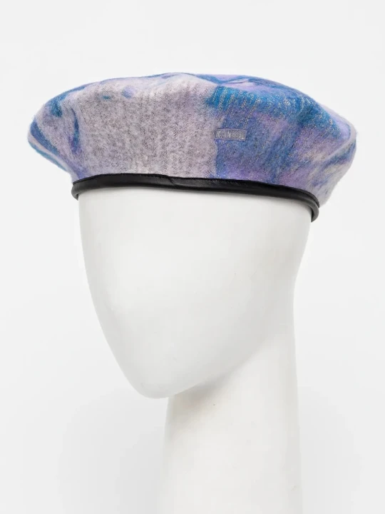 Zdjęcie produktu Kangol beret wełniany HEATHERED TIE DYE fioletowy