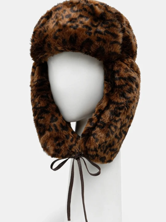 Zdjęcie produktu Kangol czapka Leopard Trapper brązowy