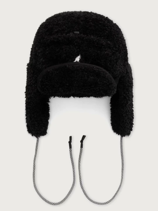Zdjęcie produktu Kangol czapka uszatka FAUX SHEARLING UTILITY FLAP czarny