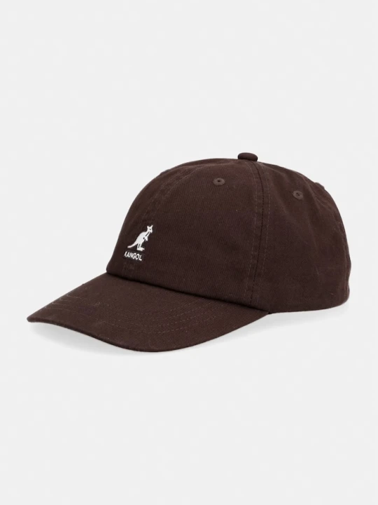 Zdjęcie produktu Kangol czapka z daszkiem bawełniana WASHED BASEBALL brązowy