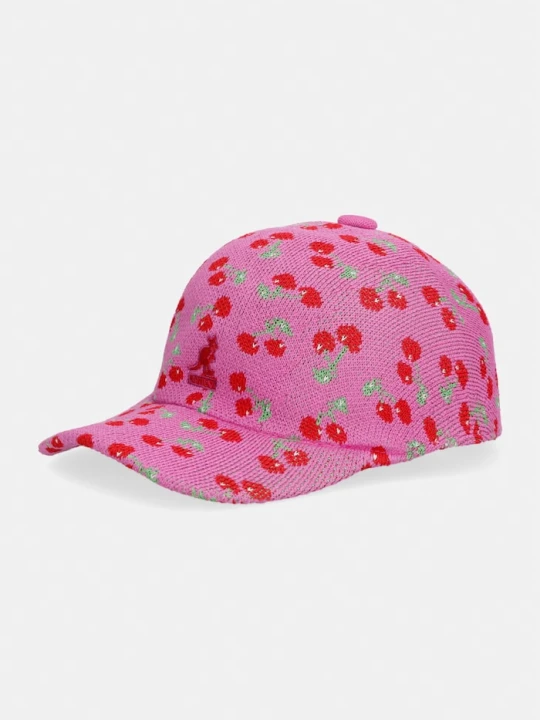 Zdjęcie produktu Kangol czapka z daszkiem damska TROPIC CHERRY SPACECAP różowy