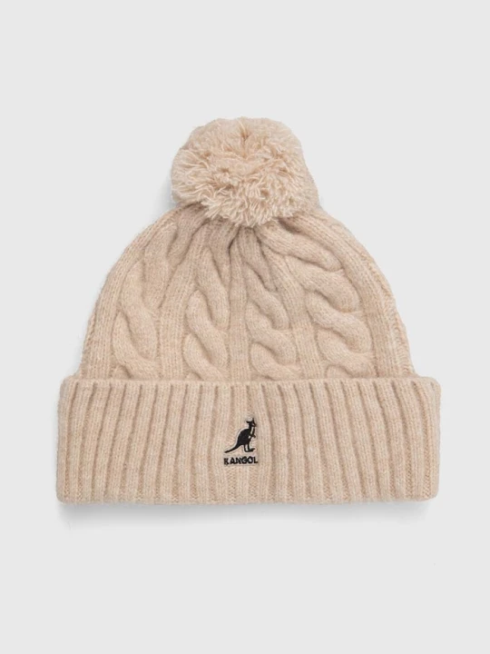 Zdjęcie produktu Kangol czapka z domieszką wełny beżowy