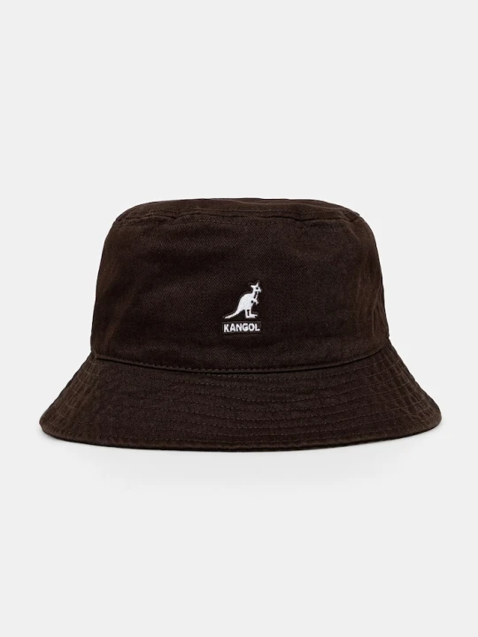 Zdjęcie produktu Kangol kapelusz bawełniany WASHED BUCKET brązowy