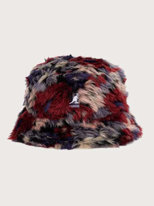 Zdjęcie produktu Kangol kapelusz bucket damski FAUX FUR BUCKET bordowy