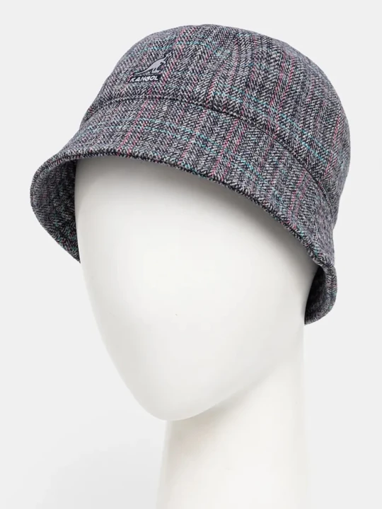 Zdjęcie produktu Kangol kapelusz WARPED HERRINGBONE DOME granatowy