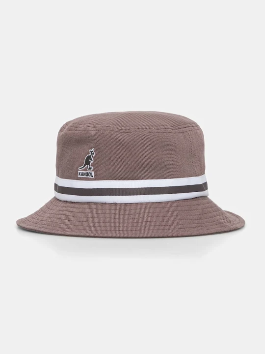 Zdjęcie produktu Kangol kaptur bawełniany STRIPE LAHINCH fioletowy