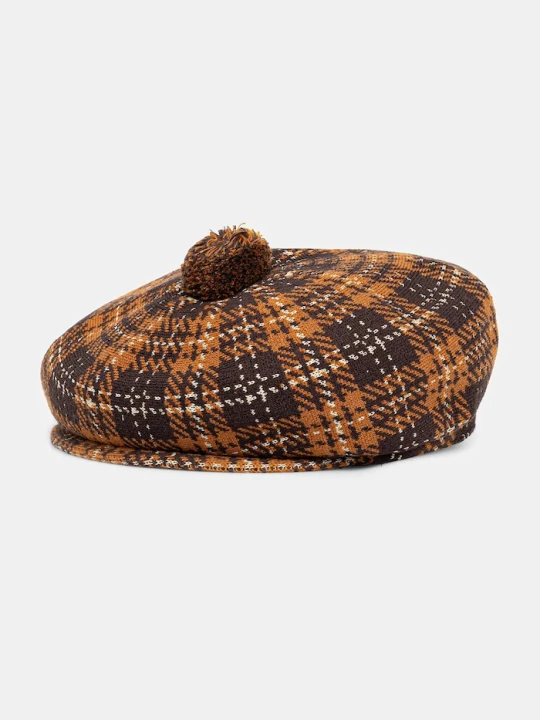 Zdjęcie produktu Kangol kaszkiet z domieszką wełny HERITAGE brązowy