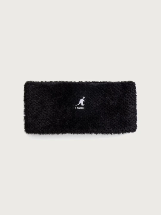 Zdjęcie produktu Kangol opaska na głowę damska FAUX FUR 2-WAY WIDE czarny