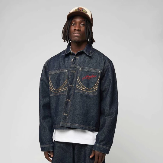 Zdjęcie produktu Kani Jeans Cropped Rinsed Denim Jacket Karl Kani niebieski