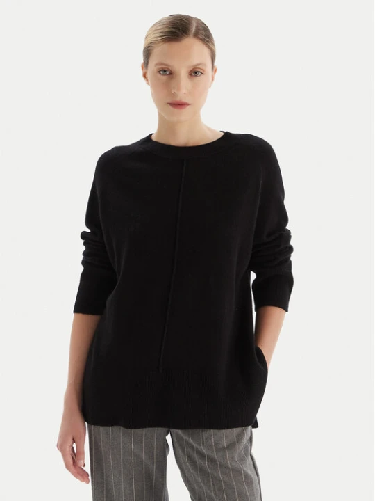 Zdjęcie produktu KAOS Sweter RI1KT003 Czarny Regular Fit