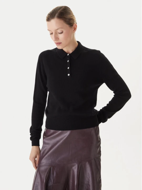 Zdjęcie produktu KAOS Sweter RI1KT019 Czarny Regular Fit