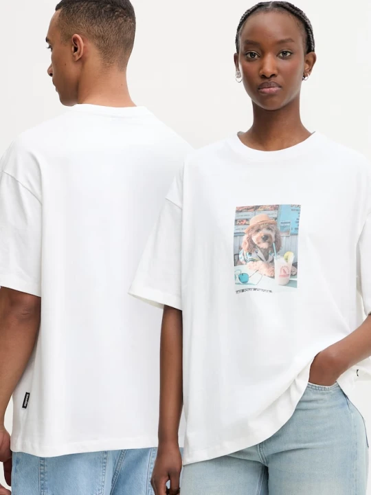Zdjęcie produktu Kaotiko T-shirt bawełniany beżowy