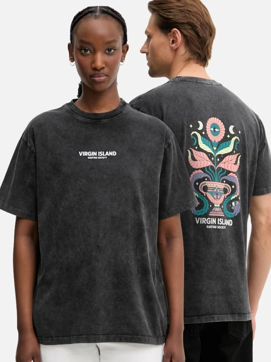 Zdjęcie produktu Kaotiko T-shirt bawełniany czarny
